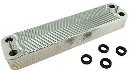 HTS Heat Exchanger Compatible with Worcester Greenstar 29 CDi Classic & 30 Si Domestic & Junior 28i MK5 & 25 30 CDI Combi DHW 14 Plate Heat Exchanger 87161066850 Replacement Part