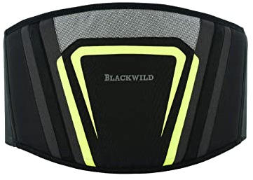BLACKWILD Nierengurt Motorrad | nierenwärmer Lendenwirbelstütze Nierengurt, Effektive Stabilisierung | Nierengurt Motorrad Herren und Damen, fluoreszierendes grau (M = 90-100cm Bauchumfang)