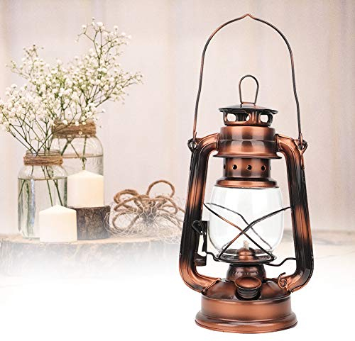 Tyenaza Petroleumlaterne, Vintage-Kerosinlampe, Eisenlaterne, Nachtlicht, Dekoration, Geschenk, Bronzefarbe, für Pub Inn Outdoor Light Home Decoration