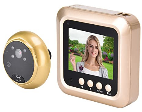 2,4-Zoll-Video-Türspion, 720P-Farb-IR-Kamera-Türspion, 145 Grad, Digitaler Türspion-Viewer-Video-Türklingel mit 3 Stück AAA-Batterien