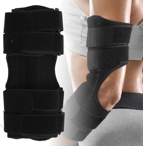 Fyearfly Férula Para Codo Tendinitis Codera, Codo Nocturno Soporte Para Dormir Ajustable 4 Correas Protector De Codo Para Tendinitis Artritis Síndrome Del Túnel Cubital
