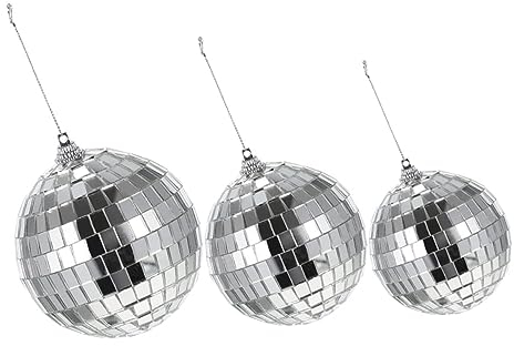 BESTonZON 6stücke Weihnachtsbaum Disco Spiegelkugeln Dekoration Glänzende Hängependants Für Partys Hochzeiten Und Feiertage Festliche Für Event