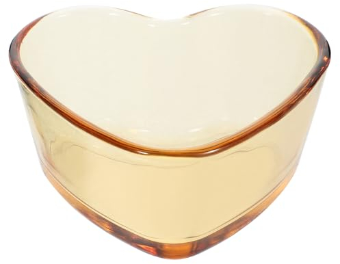 IMIKEYA Herzförmige Glasschüssel Puddingschüssel Souffleförmchen Dessertschüssel Salatschüssel Süßigkeitengerichte Nussschüssel Für Die Küche Zu Hause 240 Ml