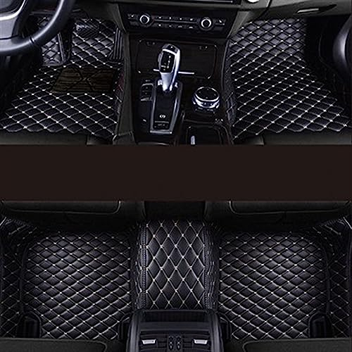 SKINII Fußmatten 5-Sitzer Custom Car Fußmatten Kofferraummatten Cargo Liner rutschfeste Matten Wasserdicht Für VW Für Passat Für Touran Auto-Schondecke(Schwarzbeige)