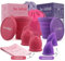Copa menstrual-BE INFINIT un modelo para cada estilo-tus días relajados-tus días de exigencias, Ideal deportistas-2 copas+vaso esterilizador+bolsa portable-2 modelos-SILICONA GRADO MEDICO-CONFORT L