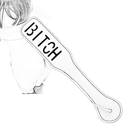 SM Paddle Flogger Erótico Látigo Bondage Paleta de Azotes de Cuero con Correa para la Muñeca Masaje Juego de Roles Fetiche Cosplay Juguete Sexual para Mujeres Hombres y Parejas Extremo