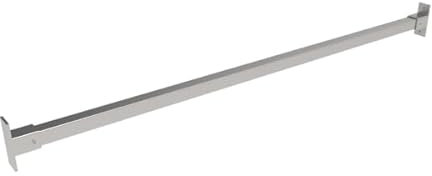 Barra anticaduta di sicurezza - acciaio INOX 316L - misure da 800 a 1200 mm. - per finestre e davanzali - resistente - alta qualità - dimaccessori.com.ITALY (Ancoraggio Centrale, mm. 1100)