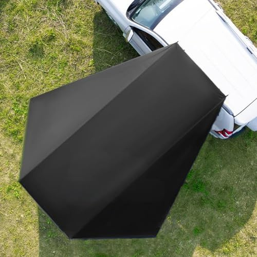 auto Vorzelt Heckklappe 280 * 380cm, Wasserabweisendes Sonnensegel, wasserdichte Campingzelt, Wasserdicht Sonnensegel für PKW, Van oder Camper (Schwarz)