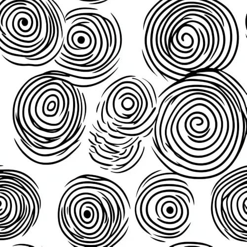 JIAOQSS Vinilo adhesivo para pared Círculos modernos Papel tapiz adhesivo Geometría negra papel de contacto adhesivo para muebles para sala de estar dormitorio