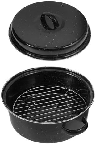 KONTONTY Plat À Rôtir Alimentaire Marmite Cuisine Gril Marmite Barbecue Cuisson Plat À Rôtir