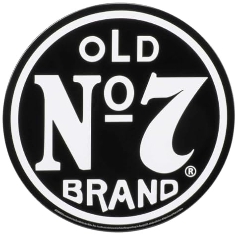 Jack Daniel's Vintage Old NO.7 Round Metal Tin Sign JD-35517