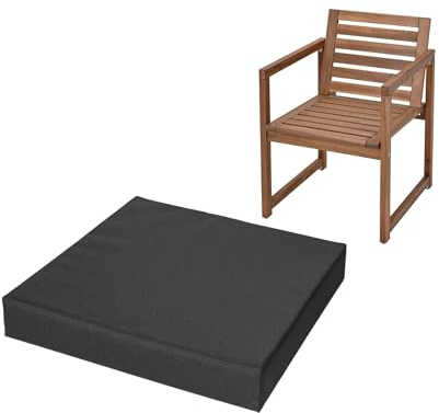 IJQXLA Cojines Impermeables para Silla de jardín, 45 x 50 cm (18 x 20 Pulgadas), Gruesos e Impermeables, con Espuma para Asiento, para Cocina, Comedor, Sala de Estar, jardín, Patio, Muebles de