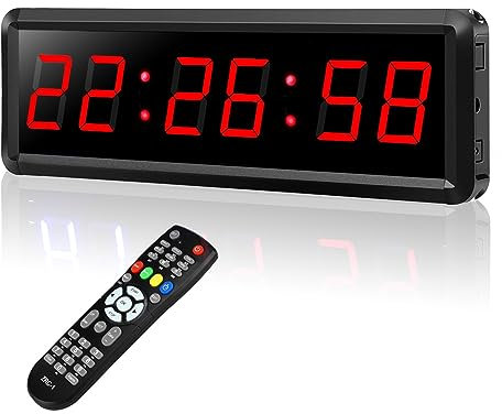 Marcador, Control remoto programable LED Temporizador Temporizador de intervalos Temporizador de garaje Reloj de entrenamiento deportivo Temporizador de gimnasio Para deportes