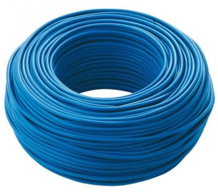 100 metri, 1x2,5 mmq, blu, cavo elettrico unipolare, cordina, CPR, matassa filo elettrico FS17, rame, impianto elettrico civile, casa, appartamento, edilizia, isolante, alta qualità
