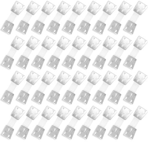 HOLIDYOYO 50 Stück Verbandclips Aluminium Verbandschnallen Elastisch Verstellbar Für Elastische Und Kompressionsverbände Befestigungsschnallen Für Erste Hilfe Und Wundversorgung