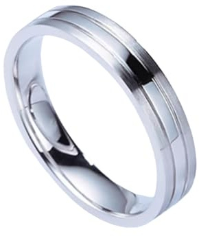 Tolldek Pärchen Ringe PT950 Platin, Weiß Labor Erstellt Diamant Klassiker Freundschaftsringe Rundschliff, Platin Ring Echte Goldschmuck, Gr.60 (19.1)
