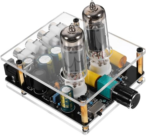 HEATSHAKING 6k4 Tube Preamp Board Dc12-16v Phono Preamp for Turntable Hifi Audio Valve Preamplifier for Home Theater Record Player Amplifier