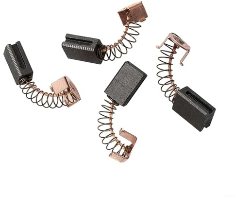Zeroupshop 2 pares de escobillas de carbón de 12 x 8 x 5 mm para amoladora angular compatible con herramientas eléctricas G720/WS125, piezas de repuesto con cables y conectores