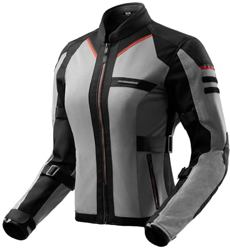 REBELHORN Scandal 3 Women Chaqueta de Moto Mujer | Textil | Protectores de Codos y Hombros Nivel 2 | Amplios Paneles de Ventilación de Malla | Nivel de protección AA