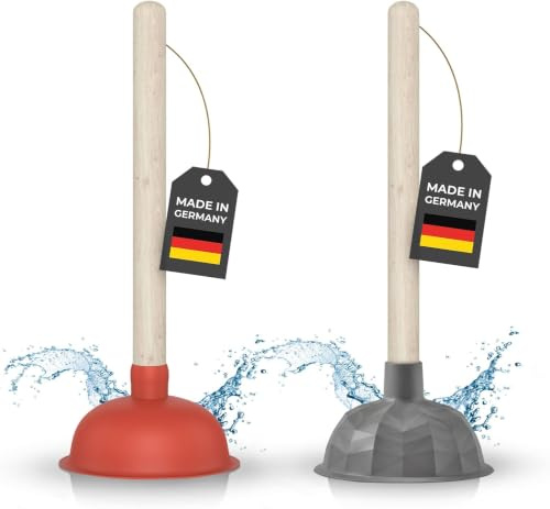 Klangfeiler® Ventosa sturalavandini - Grigio e arancione - 140mm - Stura Lavandini e Scarichi