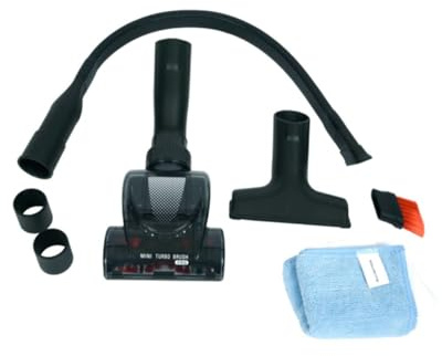 Rowenta Car Kit composto da 3 spazzole, 1 per la Polvere Precision Flex, 1 Mini Turbo, 1 per Divano, 2 Guanti Cattura Polvere, 2 Adattatori da 32 a 35 mm