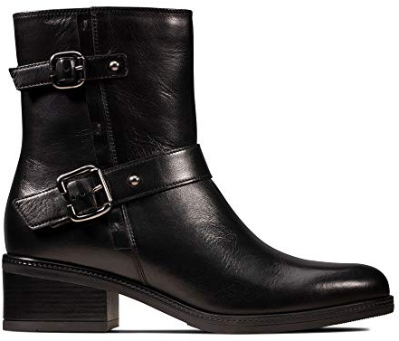 Clarks Mascarpone BIK Bottes en cuir Noir - Noir - Noir , 40 EU