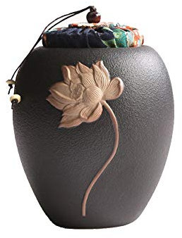 Japanese-style Ceramics Tea Canister Traditional Tea Caddy Sugar Canister For Kitchen Sealed Ceramics A07