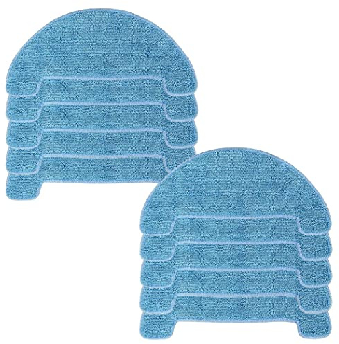Chuancheng 10Pcs Mop Cloths Wiping Pads for Coredy R500 R550 R750 Dry Robot Vacuum Cleaner Parts