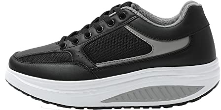 JOMIX Zapatillas Deportivas Hombre Basculantes Zapatos Mecedores Cómodos Adelgazar Caminata Jogging Fitness SD1618-SD0844