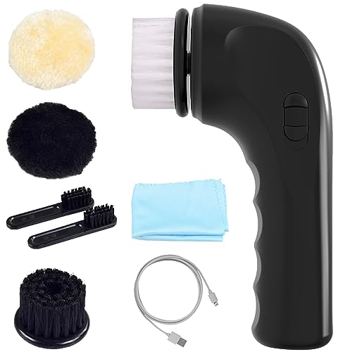 Upgrade Professional Shoe Shine Brushes - Premium Polishing Set for Leather Boots, Shoes, Bags & Sofa Care