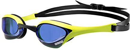 Arena Unisex Cobra Ultra Swipe Racing Swim Goggles for Men and Women Swipe Anti-Fog Technology Polycarbonate Non-Mirror Lens, Royal Blue/Cyber Lime