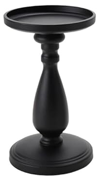 HEXEH Kerzenhalterhalter Kerzenständer Schwarz Ländlicher klassischer Kerzenständer Heimtextilien Kandelaber (Color : Small)