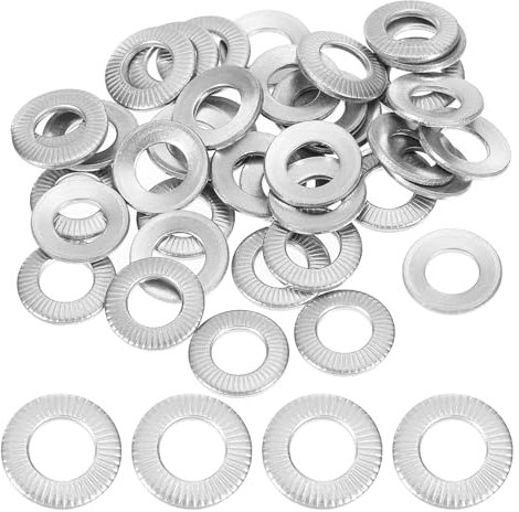 PATIKIL Rondelle a Disco a Molla Belleville Acciaio Inossidabile 304, 50pz, Rondelle Piane Coniche Scanalate M6x12mm per Applicazioni Automobilistiche, Industriali e di Costruzione