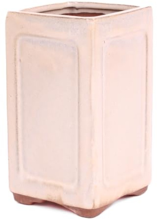 generisch Bonsai Kaskadenschale quadratisch 10 x 10 x 17.5 cm Creme 50218