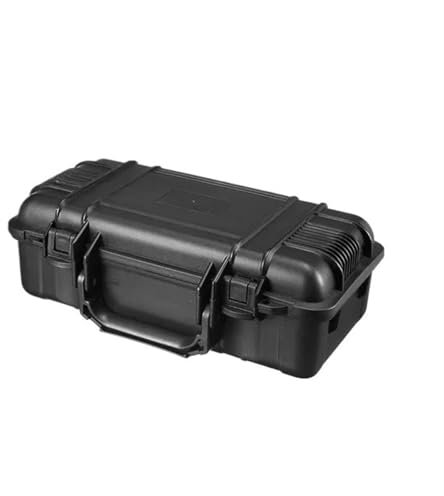 Ayztantine Fotokoffer Mit Schaum 6 Größen Schwarz Hartschale PP Tragetasche Tragbare wasserdichte schlagfeste stoßfeste Werkzeughalter Schwammbox(C 305x165x105mm)