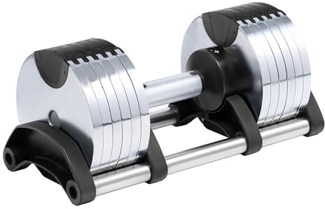 Sevico verstellbare Kurzhantel - Hantel mit Ablageschale platzsparende Hantel für Frauen und Maenner, Training und Fitness zu Hause 6 Gewichtsstufen 2-24 kg