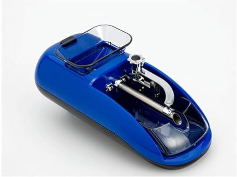 Elektrisk cigarettinjektor maskin, Maskin Elektrisk automatisk tobaksrullmaskin Cigarettrullmaskin Helt bärbar tobakstoppstillbehör, passar 8 mm/6,5 mm rökrör(Blu,8.0mm)