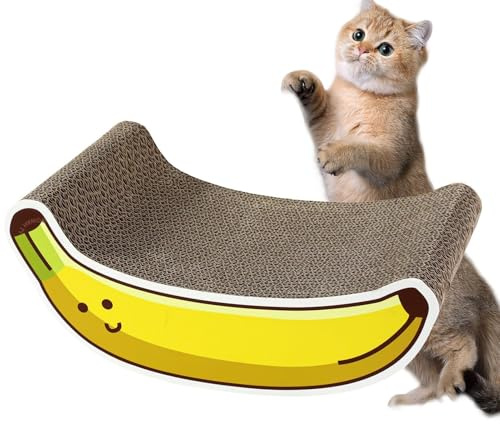 Arbre à chat en carton | Planche à découper pour chats végétaux | Protection anti-rayures pour chats, carton anti-rayures pour chats en forme de banane, d'oignon et de carotte