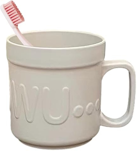 Bicchiere con porta spazzolini da denti - Organizer per bicchieri da bagno da 400 ml, bicchiere da bagno alla moda con texture smerigliata | Accessori per l'organizzazione della casa per dentifricio