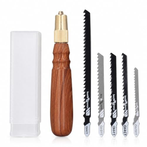 5-in-1 Modellbau-Handsägen-Set, mit 5 Stück Sägeblättern aus Kohlenstoffstahl, Mini-Handsägen-Modellbau-Werkzeuge für Handarbeit, Modellierung
