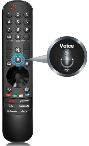 Voice Magic Remote Control for LG TV, Replacement for LG Original Remote MR20GA MR21GA MR22GA MR23GA, Suitable for LG UHD OLED QNED NanoCell 4K 8K Smart TV, with Pointer and Voice Function