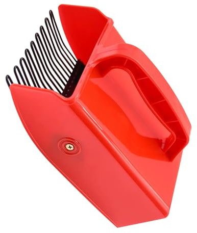 Durabilidad Recolector de arándanos con mango cómodo y peine metálico, ideal para recoger arándanos y grosellas rojas, rastrillos de arándanos