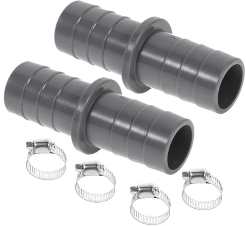 SOPOTUTU 2 Sätze Ablaufschlauch Verlängerung Adapter für Waschmaschine und Geschirrspüler mit Schlauchschellen Robust Hitzebeständig Einfache Installation Dicht und Rutschfest