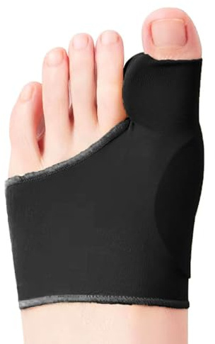 MYGLOAR Ballensocken, Ballenkorrektur, Ballensocken mit Gel-Pad-Schutz, Ballen-Zehentrenner-Korrektur, Ballenverband für Männer und Frauen, Zehenschutz (Schwarz, L)