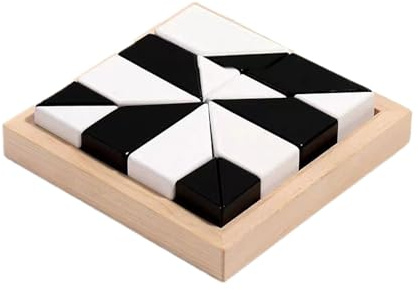 Byuexhp Puzzlewürfel mit Ablagetablett | Steckpuzzle mit geometrischen Formen getarnt – Lernpuzzle zur Entwicklung der Logik von und Mädchen