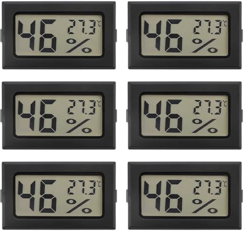 6 Pcs Radiator Balancing Thermometer, Digital Room Thermometer, Thermometers, Suitable for Measuring Various Environmental Temperatures In Rooms, Greenhouses, Offices and Laboratories
