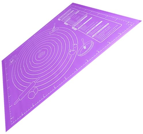 ASAKKURA Tappetino da Pasticceria in Silicone Antiscivolo 60x46 Cm per Impastare e Stendere, Resistente e Riutilizzabile, per Pizza, Pane e Dolci, Accessorio Cucina Professionale