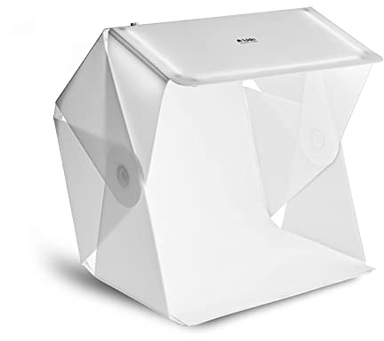 Foldio3 (25 Portable Foldable Lightbox for Product Photography / 25 x 25 / Dimmable LED Chips, CRI 97+, White & Black Background Sheets Included | ORANGEMONKIE | World 1st All-in-one Photo Studio)