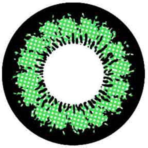 Matlens – EOS Farbige Kontaktlinsen ohne Stärke grün green 202 2 Linsen 1 Kontaktlinsenbehälter 1 Pflegemittel 50ml