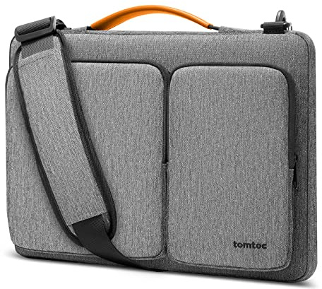 tomtoc Laptoptasche 15/15,6/16 Zoll Notebooktasche mit 360° Schutz | Wasserabweisende Schutzhülle als Umhängetasche, Kompatibel mit Samsung Galaxy Book, Acer, ASUS, Dell, HP, Lenovo, Chromebook